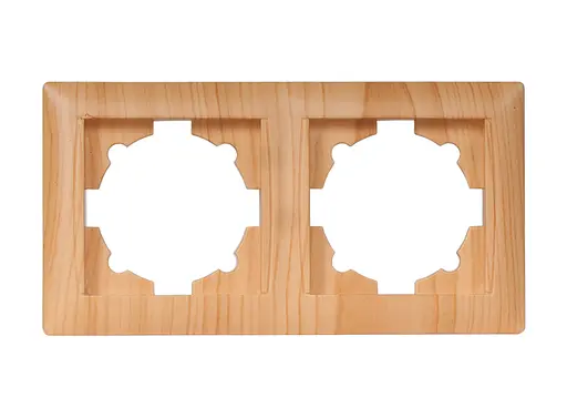 Рамка 2 гнезда горизонтальная Primera 3822 сосна (LUXEL)  - фото 1