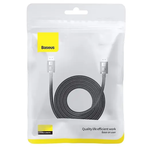 Дата кабель Baseus High Definition DP 8K to DP 8K (2m) (B00633706111-02) Cluster Black - фото 6