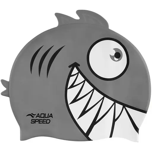 Шапочка для плавання Aqua Speed Zoo Pirana Сірий (1000-246-26)