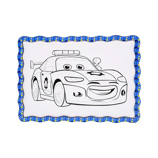 Дитячий набір для розпису по дереву "Поліцейська машинка" Puz-22952 формат А4 - фото 2