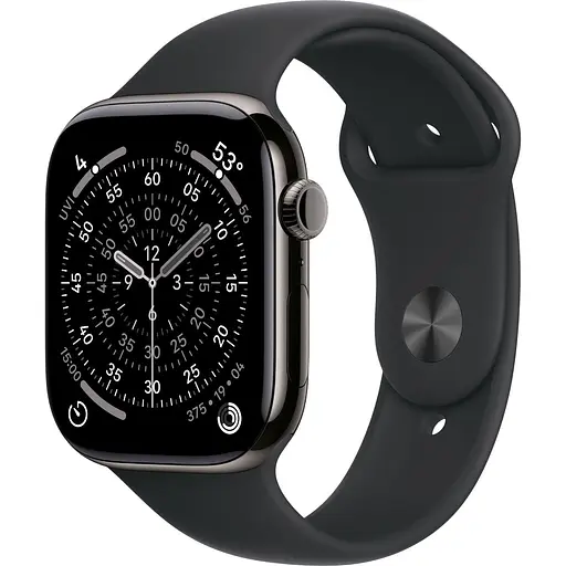 Смарт-часы Apple Watch Series 11 GPS + Cellular 46 мм Slate Titanium Case with Black Sport Band M/L (MFD24) [151116]