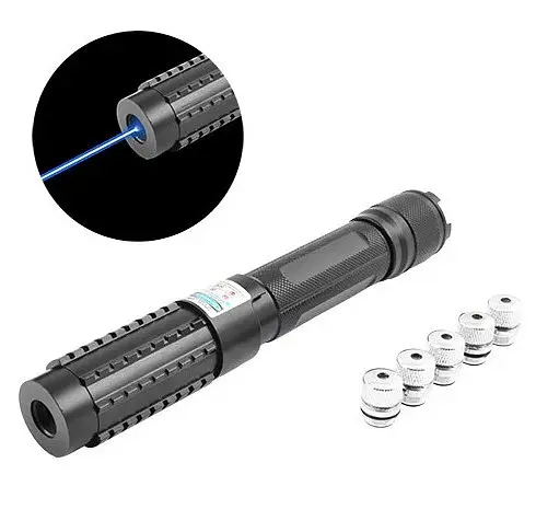 Лазерна указка YX-B015 Laser (5 насадок) Синій промінь