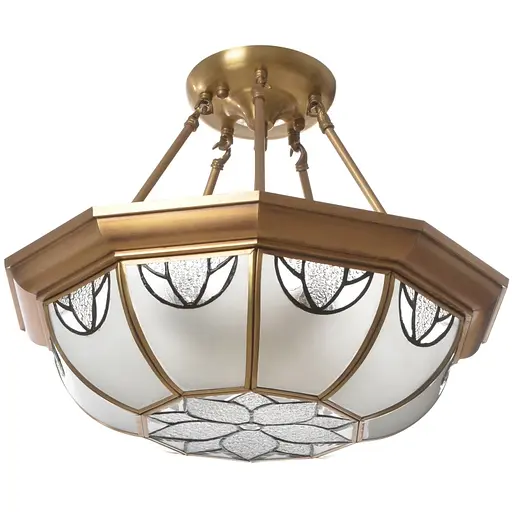 Люстра Brille Тиффани торт потолочная E27 60W PB (BL-638C/4)