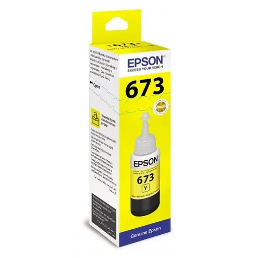 Чорнило Epson 673, Yellow, для L800/805/810/850/1800, 70 мл (C13T67344A)