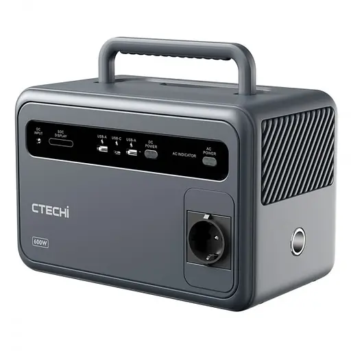Зарядна станція CTECHi GT600, 600W, 384Wh LIFEPO4 Refurbished
