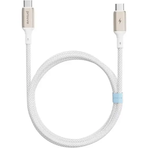 Кабель Proove Dense Metal USB-С to USB-С 60W 1m White (CCDM60002202) [133320]