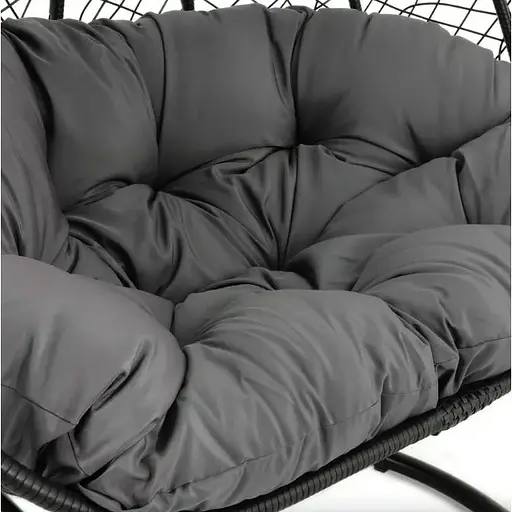 Підвісне крісло-кокон Di Volio Foggio двомісне чорний - фото 8