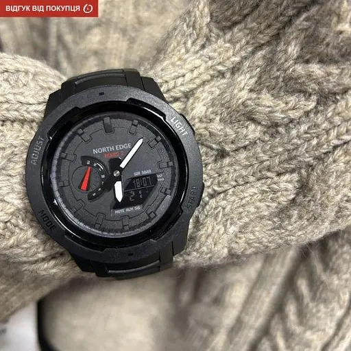 Мужские наручные тактические часы North Edge Profi Mars3 (Черный) - фото 7