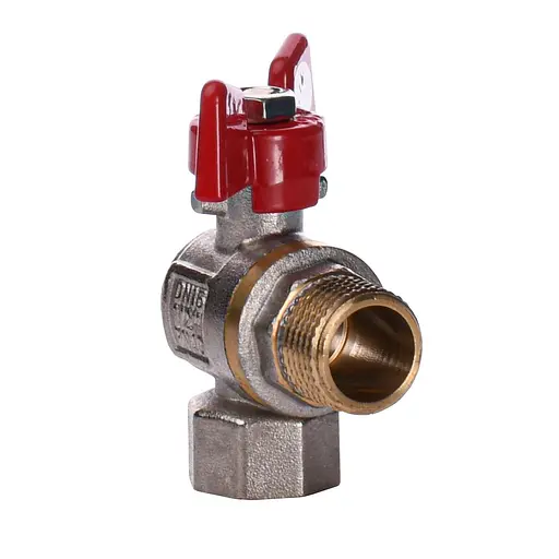 Кран кульовий Q Professional 1/2″ нв КБ кутовий Q154 PN40 - фото 3