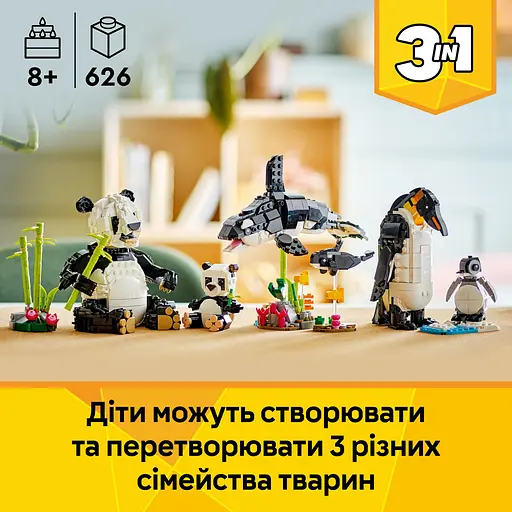 Конструктор LEGO Creator Дикие животные семейство панд 626 деталей (31165) - фото 10