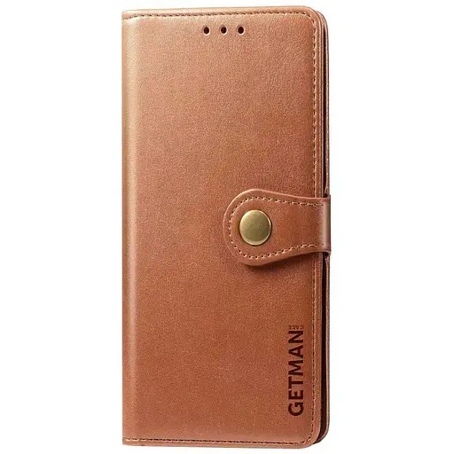 Шкіряний чохол-книжка Getman Gallant (PU) для Samsung Galaxy S23 FE Коричневий