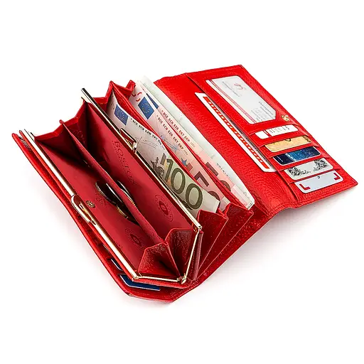 Кожаный женский кошелек (S9001B) Boston 17.5х10х3.5 см acs0015652 - фото 5