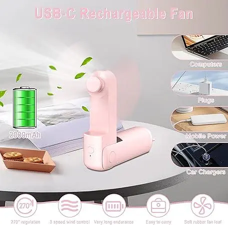 Портативный карманный вентилятор ANYOUI