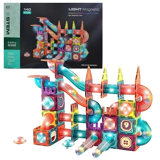 Конструктор магнітний DIY Magnetic Building Blocks на 140 деталей (СН1174)