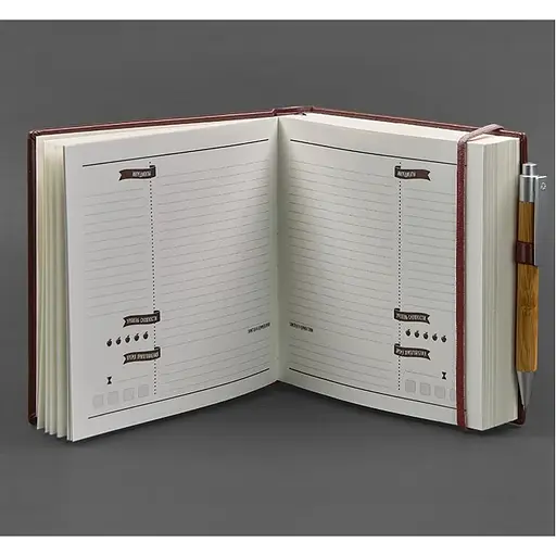 Кук-бук для записи рецептов BlankNote в бордовом обложке - фото 3