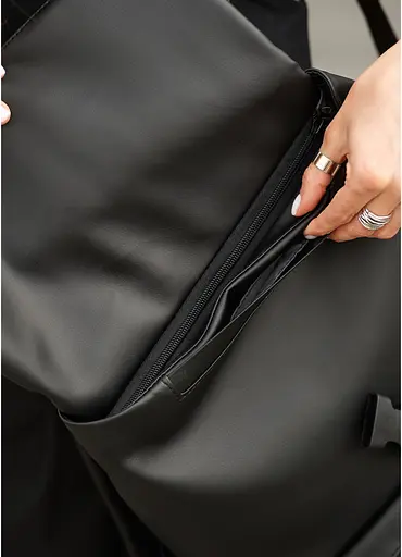 Жіночий рюкзак Sambag RENEDOUBLE чорний 37 х 31 х 14 см (27151001r) - фото 9