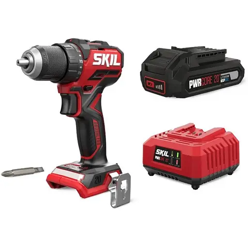 Шуруповерт-дрель аккумуляторный SKIL 3065 CA Compact 20В бесщеточный 1х2.5 А/ч 60 Нм 500·1800 об/мин 0.9 кг