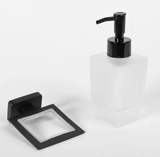 Дозатор для рідкого мила Rea Oste 6 black REA-80047, Чорний - фото 3