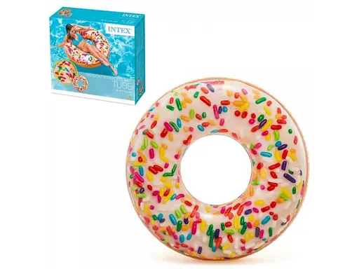 Надувний круг Intex Пончик з присипкою - фото 1