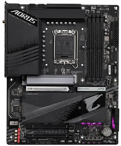 Материнская плата Gigabyte Z790 AORUS ELITE AX (Z790 AORUS ELITE AX) (Socket 1700, Intel Z790, ATX) - фото 1