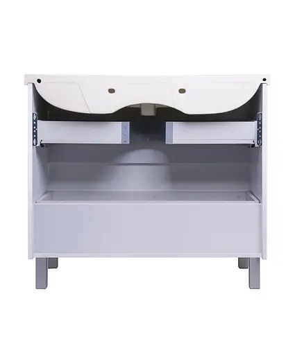 Тумба Мойдодир Палермо 100-U з умивальником ID-100 Білий - фото 4