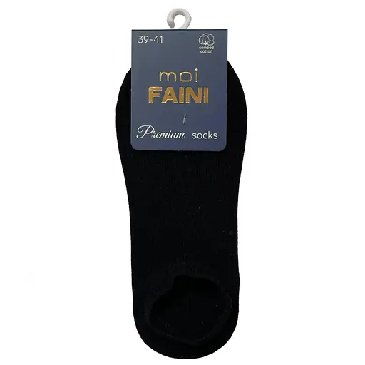 Носки мужские ультракороткие "Сеть" из индийского хлопка, черные 113021А 44-45 - фото 1