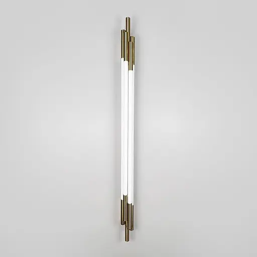 Латунный трубчатый стеновой LED светильник в корпусе 110 см Line F Арт. WJ351/1100 AB - фото 2