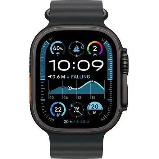 Смарт-часы Apple Watch Ultra 2 GPS + Cellular 49mm Black Titanium Case w. Black Ocean Band MX4P3 - фото 2