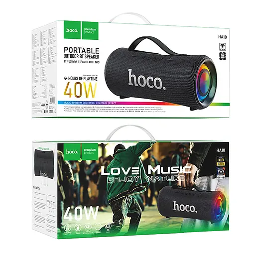 Bluetooth колонка Hoco HA10 Oleada outdoor Black - фото 6