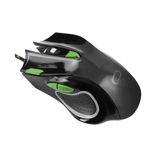 Мышка Esperanza MX401 Hawk black-green (EGM401KG) - фото 2