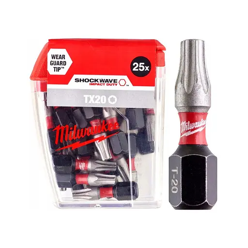 Набір біт Milwaukee SHOCKWAVE, TX20, 25мм, 25шт (4932430875) - фото 2