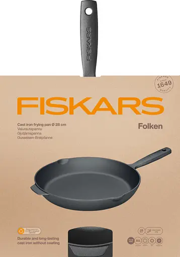 Сковорода чавунна Fiskars Folken 28см (1075699) - фото 5