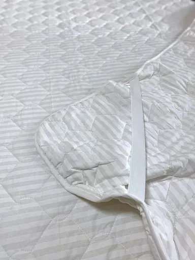 Наматрасник хлопковый белый  140 х 200 - фото 2