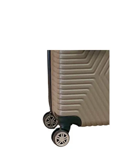 Валіза Маленька (S) Полікарбонат На 4-х подвійних колесах 50л POLO ПК004-S Бежевий - фото 3