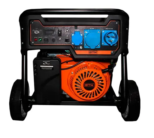 Генератор бензиновий GTM 7,0/7,5 кВт, однофазний, ручний/електро/авто запуск, із вбудованим АВР (DK7500-L) - фото 2