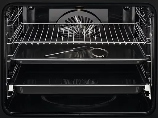 Духовой шкаф электрический Electrolux 71 л A++ пара дисплей конвекция пиролиз телескопические направляющие черный - фото 4