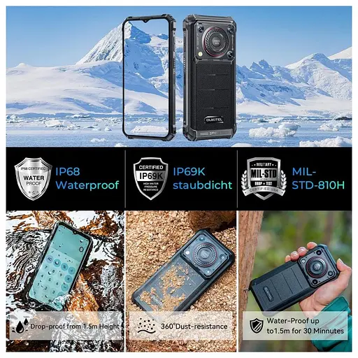 Смартфон Oukitel WP36 8/128GB Black - фото 8