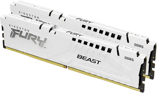 Оперативная память Kingston FURY 32GB (2x16GB) DDR5 6000MHz Beast White (KF560C30BWK2-32)