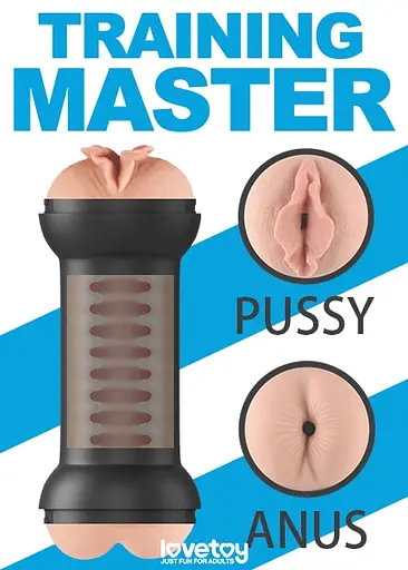 Подвійний мастурбатор Lovetoy Traning Master Double Side Stroker тілесний - фото 9