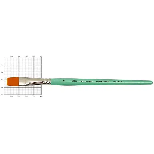 Кисть синтетика для декора HOBBY & CRAFT 12 короткая ручка Rosa TALENT