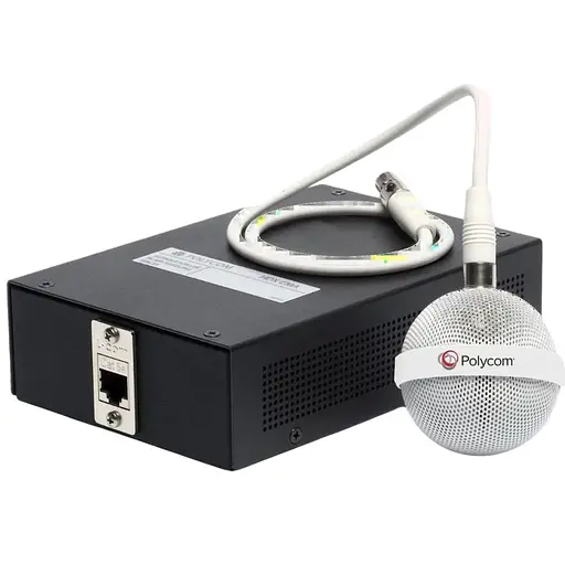 Стельовий мікрофонний масив Poly IP всеспрямований мікрофон 2200-2380 білий