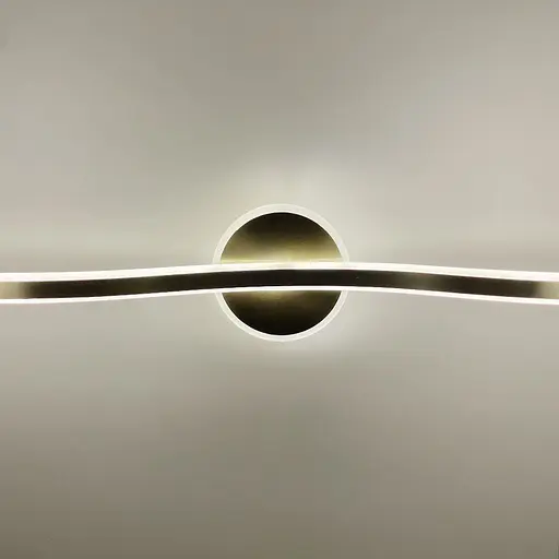 Латунне видовжене хвилеподібне бра 100 см 4000K Арт. WB 31/1000 AB Line F - фото 3