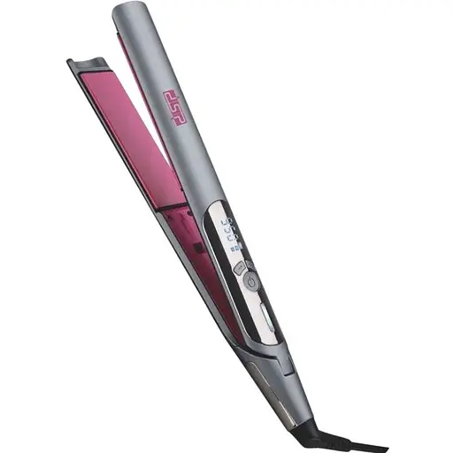 Випрямляч для волосся DSP 10265 з керамічним покриття з LED дисплеєм Сірий - фото 1