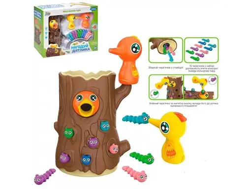 Игра магнитная Накорми дятлика Limo Toy - фото 2