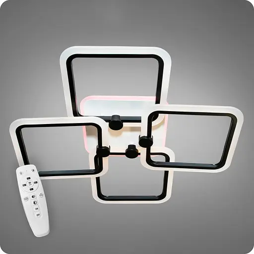 Люстра светодиодная 517 Dlight 3color с пультом 90Вт Черный (01819) - фото 2