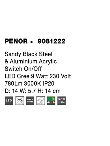 Світильник Nova Luce PENOR 9081222 - фото 9