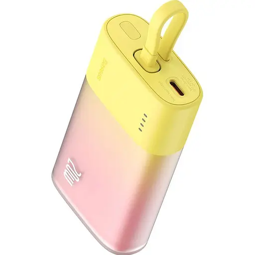 Внешний аккумулятор Baseus Popsicle Type-C 5200mAh 20W Yellow (P10055600Y12-01) [125028] - фото 2