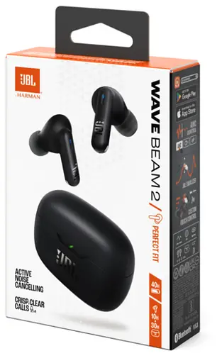 Гарнітура JBL WAVE BEAM 2 Black (JBLWBEAM2BLK) - фото 11