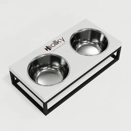 Hollky Base S — миски на підставці для маленьких собак та котів (2 × 0,45 л) - фото 8