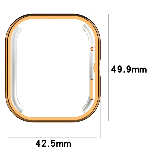 Захисний чохол Tamister для смартгодинника Redmi Watch 4 золотистий - фото 7